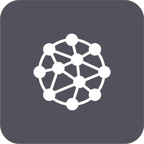 round network icon representing semantics technologies